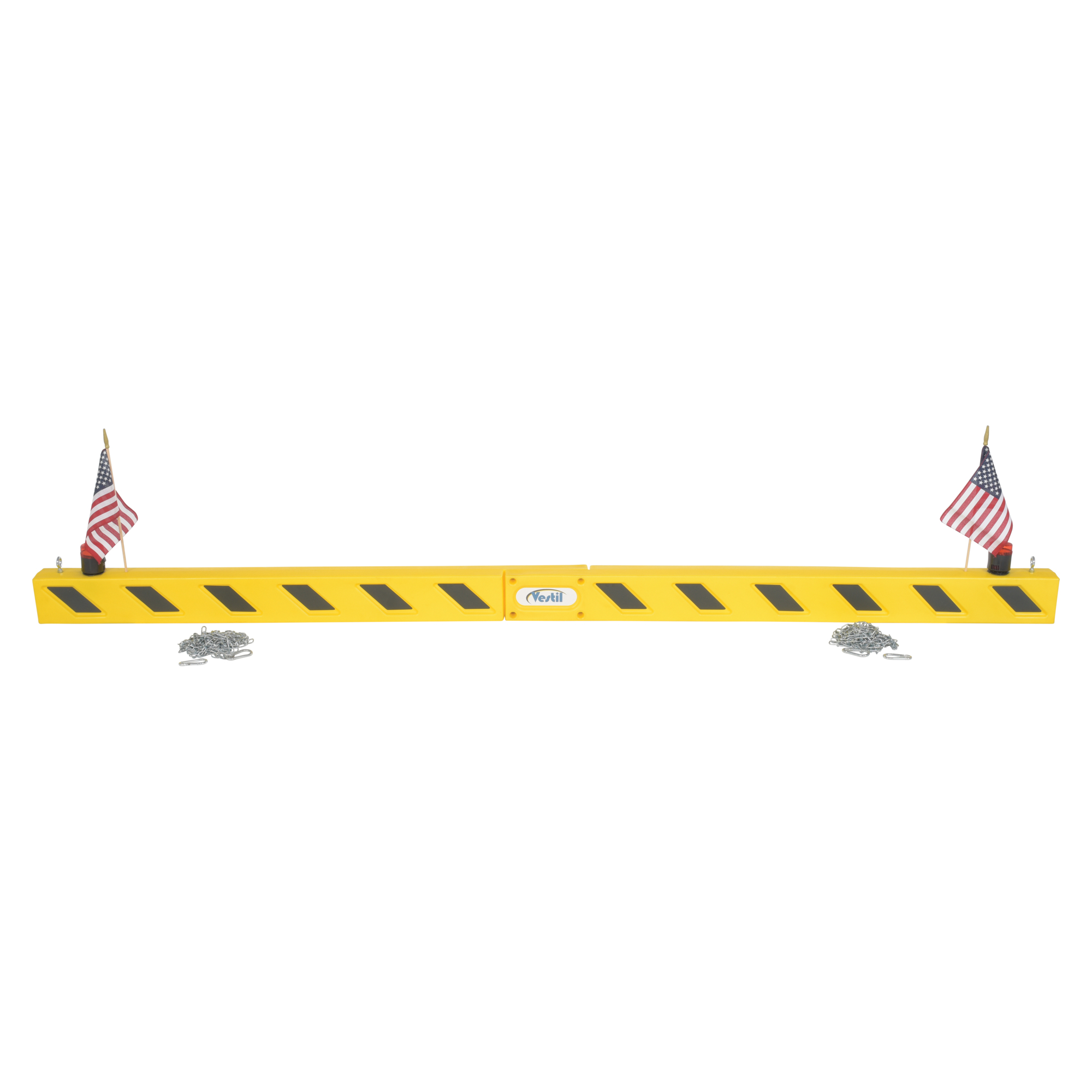Vestil Overhead Door Guard with Blinking Lights - 120in. Max Width, Yellow, HDPE, Model# ODG-120-BL